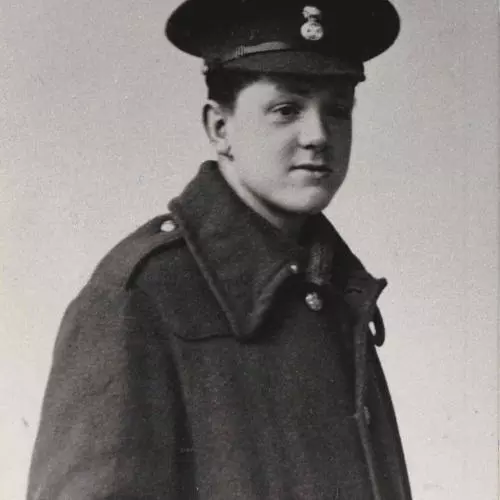 Portrait photograph of David Jones in uniform